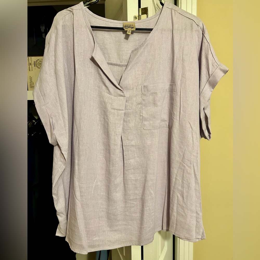 Como Vintage Light Purple Blouse